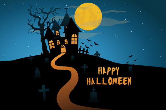 Download Scary Silhouette Halloween House - Halloween Collection