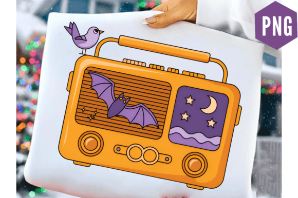 Download Summer Halloween Cute Colorful Radio PNG - Halloween Collection