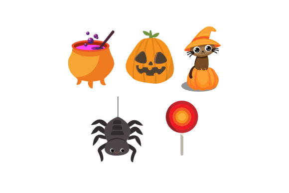 Download Halloween Creepy Illustrations Set - Halloween Collection