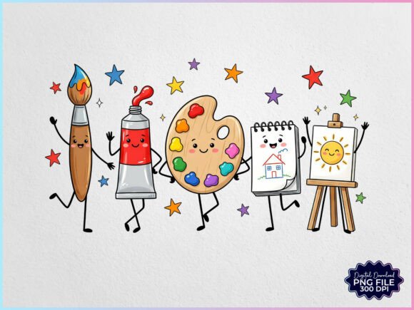 Download Art Teacher Supplies Doodles PNG - Doodles Collection