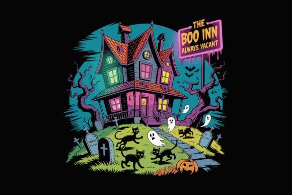 Download Spooky Vibes Halloween T-Shirt Design - Halloween Collection