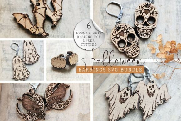 Download Halloween Earrings SVG Bundle - Halloween Collection