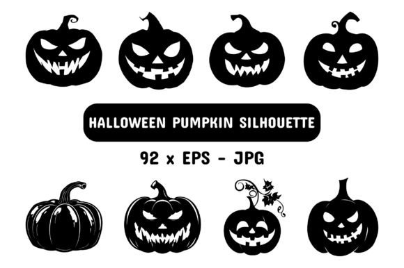 Download Halloween Pumpkin Silhouette Set Bundle - Halloween Collection