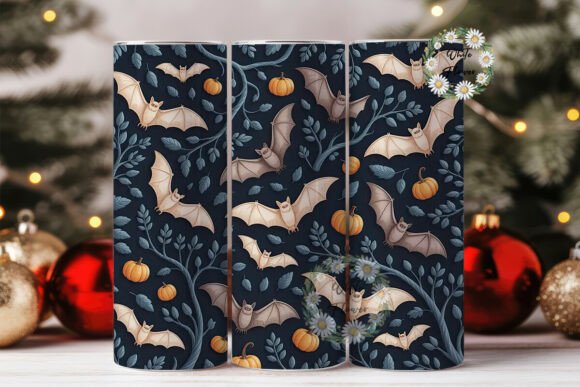 Download Spooky Bats Halloween 20oz Tumbler Wrap - Halloween Collection