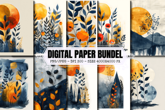Download Boho Digital Paper Doodles Scrapbook - Doodles Collection