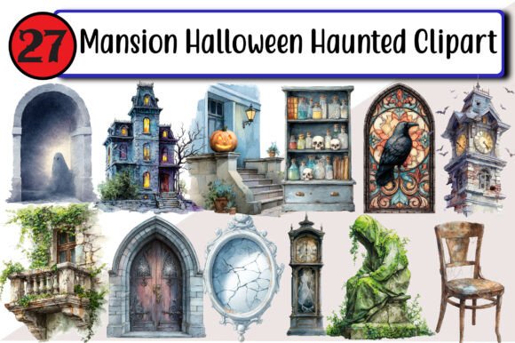 Download Mansion Halloween Haunted Clipart - Halloween Collection