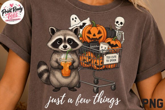Download Just a Few Things Cute Raccoon Halloween - Halloween Collection