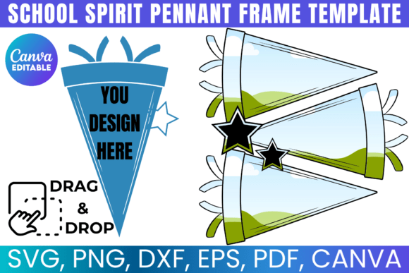 Download School Spirit Pennant Frame Template - Template Collection