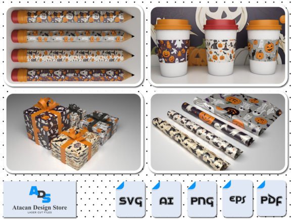 Download Halloween Patterns / Pumpkin Spooky Bats - Halloween Collection