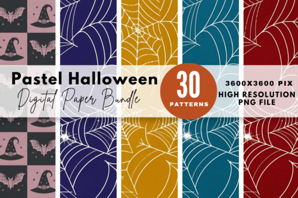 Download Pastel Halloween Digital Paper Bundle - Halloween Collection