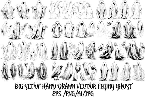 Download Hand-Drawn Halloween Ghost Vector - Halloween Collection