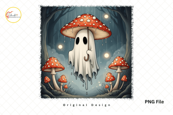 Download Umbrella Mushroom Halloween Ghost PNG - Halloween Collection