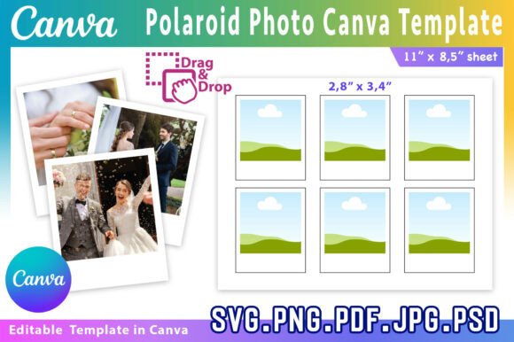 Download Polaroid Photo Canva Editable Template - Premium Resources