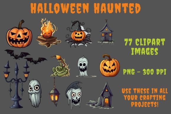 Download Cute Halloween Haunted Clipart - Halloween Collection