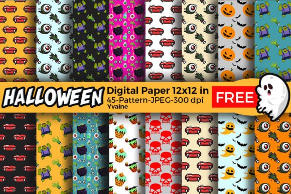 Download Halloween Digital Paper Pattern Bundle - Halloween Collection