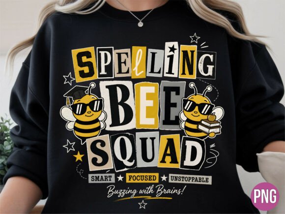 Download Spelling Bee Squad Smart Bee PNG Shirt - Smart Collection