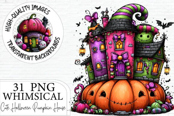 Download Cute Halloween Pumpkin House Clipart - Halloween Collection