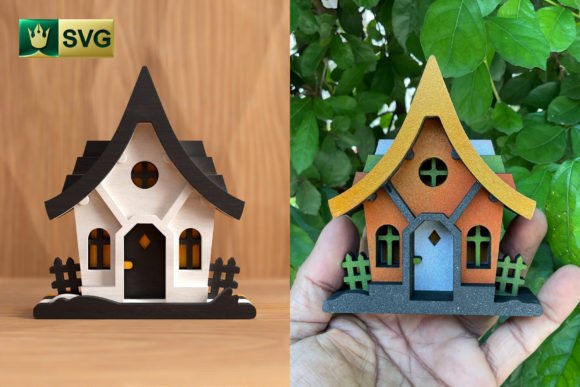 Download Cute Halloween House V2 | 3D Layered SVG - Halloween Collection