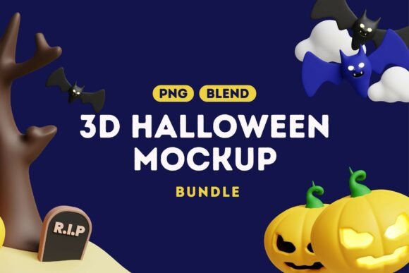 Download Cute 3D Halloween Elements Pack - Halloween Collection