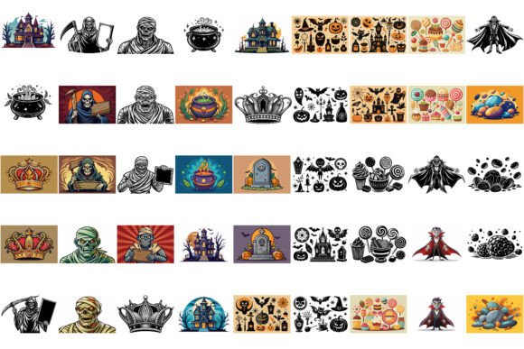 Download 45 Halloween Elements Bundle - Halloween Collection