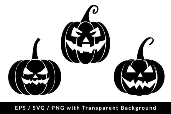 Download Halloween Pumpkin Silhouette SVG/EPS/PNG - Halloween Collection