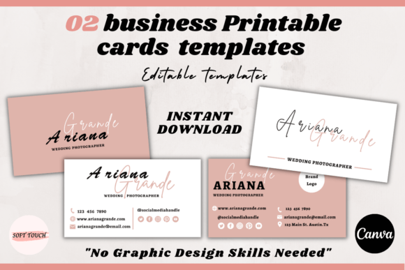 Download 2 Business Cards Templates-Canva Designs - Template Collection