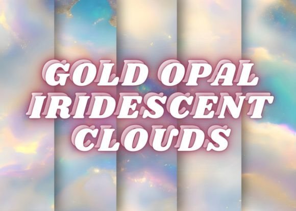 Download 34 GOLD OPAL IRIDESCENT CLOUDS - Gold Collection