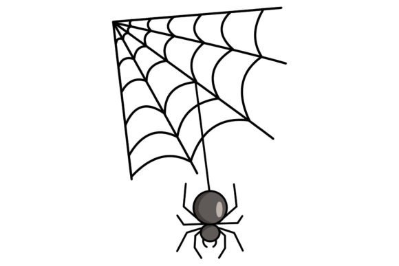 Download Halloween Spider Web Vector Illustration - Halloween Collection