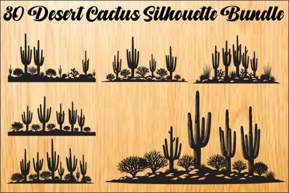 Download Desert Cactus Silhouette Bundle - Desert Collection