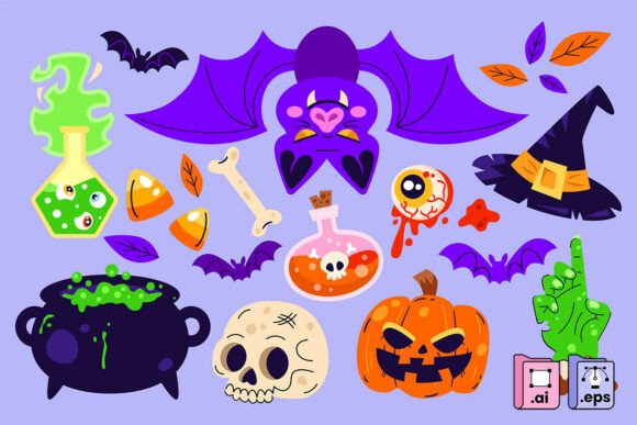 Download Playful Vector Halloween Elements Pack - Halloween Collection